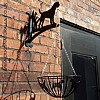 Border Terrier Wall Bracket & Basket Set
